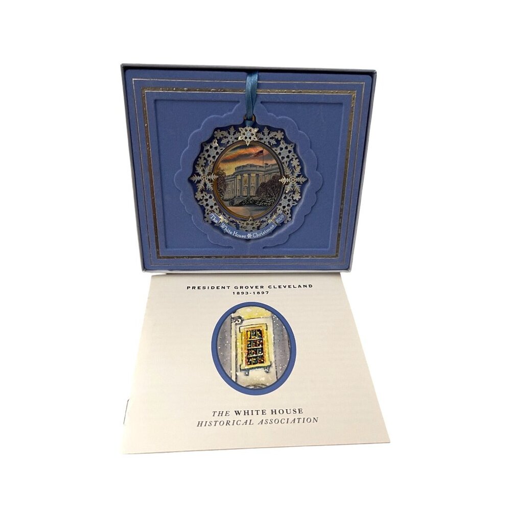 2009 The White House Christmas Ornament President Grover Cleveland